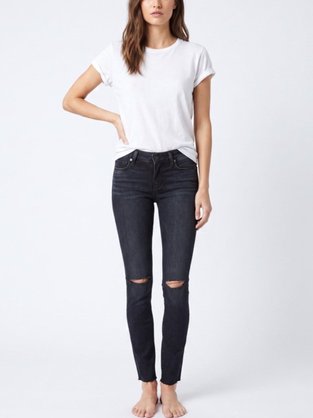 Paige Verdugo Ankle Jeans Kaleea Rinse Ultra Skinny 26 EUC